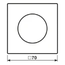 Jung LS range afdekking bedieningselement draaiknop aluminium RAL 9006 AL1740