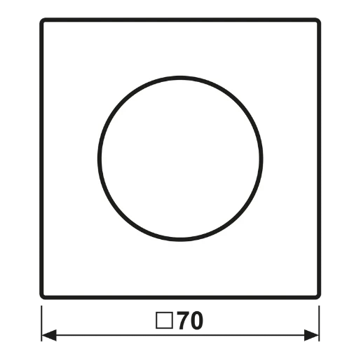 Jung LS range afdekking bedieningselement draaiknop aluminium RAL 9006 AL1740