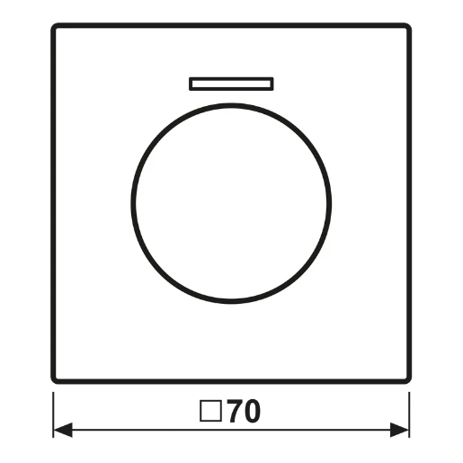 Jung LS range Afdekking LS990 KNX draaiknop wit RAL 9016 LS1940KO5WWM
