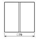 Jung LS range tastafdekking compleet knx enkele drukker wit RAL 1013 LS401TSA