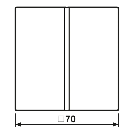 Jung LS range tastafdekking compleet knx enkele drukker wit RAL 1013 LS401TSA