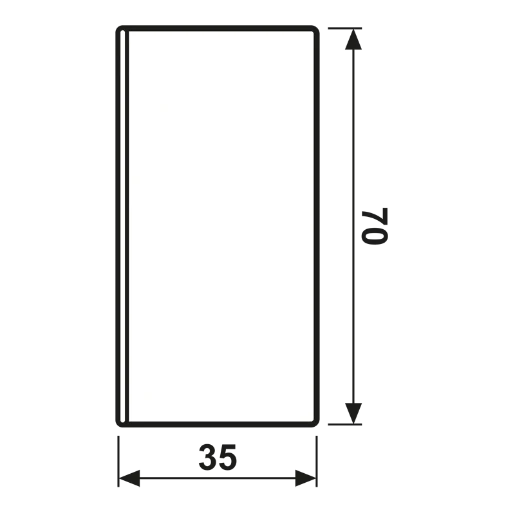 Jung LS range tastafdekking knx enkele drukker zwart RAL 9005 LS402TSAPSW