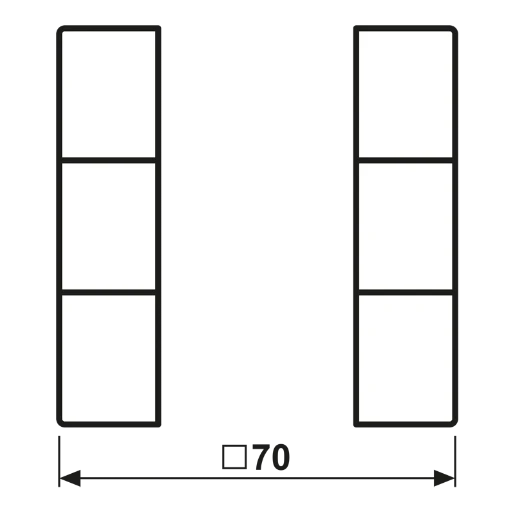 Jung LS range tasterset compleet knx driedelige drukker goud GO2503TSA