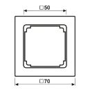 Jung LS range tussenraam ls990 70.4x70.4mm wit RAL 9016 LS961ZWW