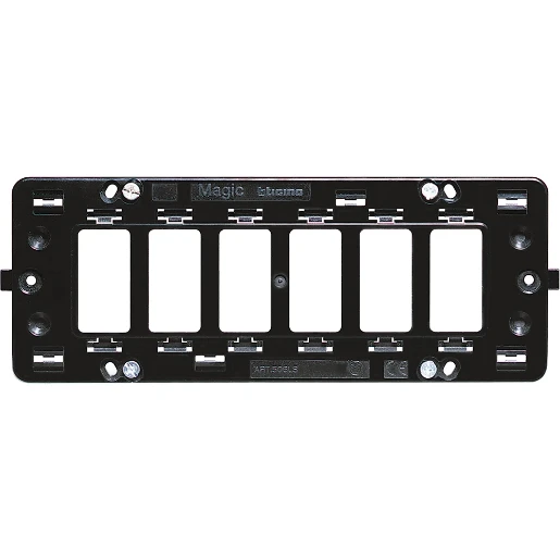 Bticino Magic toebehoren schakelmateriaal houder 6 Horizontaal en verticaal Met schroeven BT506LS