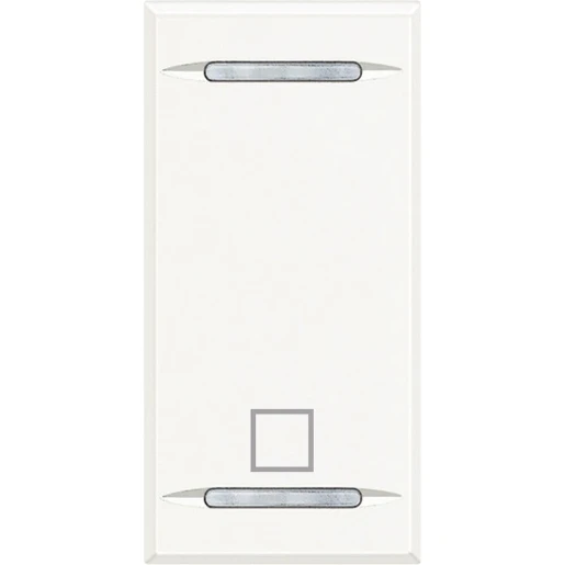 Bticino Axolute toets bedieningselement stop aan / uit tweedelige wip wit RAL 9003 BTHD4915AE