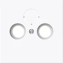 ABB Busch-Jaeger Art linear Centraalplaat voore antennecontactdoos Satelliet Centraalplaat 3 connectoren Zonder label wit 2CKA001724A4432