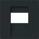 ABB Busch-Jaeger Art linear Centraalplaat voor TAE-sokkels 15-polig Sub-D Bedieningselement 1 connector Zonder label zwart 2CKA001710A4165