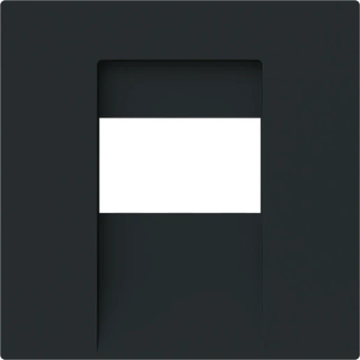 ABB Busch-Jaeger Art linear Centraalplaat voor TAE-sokkels 15-polig Sub-D Bedieningselement 1 connector Zonder label zwart 2CKA001710A4165