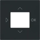 ABB Busch-Jaeger Art linear Centraalplaat timer bedieningselement centraalplaat zwart RAL 9005 2CKA006430A0453