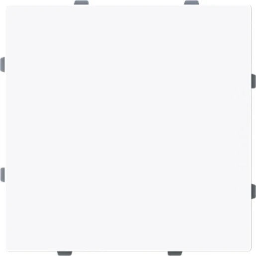 ABB Busch-Jaeger Art linear Centraalplaat met draagring Blindkap Basiselement met centrale afdekplaat Zonder label wit 2CKA001710A4211