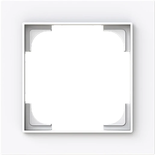 ABB Busch-Jaeger Art linear Afdekraam 1-voudig Horizontaal en verticaal Wit RAL 9016 IP20 2CKA001754A4837