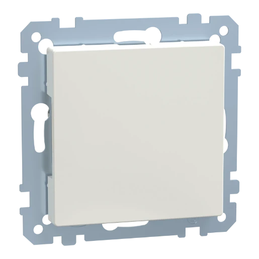 Merten Systeem M Inzetplaat Blindkap Basiselement met centrale afdekplaat Zonder label wit MTN391619