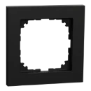 Merten Systeem M Pure afdekraam ocean plastic systeem M 1-voudig Horizontaal en verticaal Zwart RAL 9005 IP20 MEG4010-3603