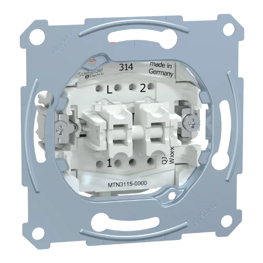 Merten Systeem M Installatieschakelaar Serieschakelaar inbouw 10AX IP20 MTN3115-0000