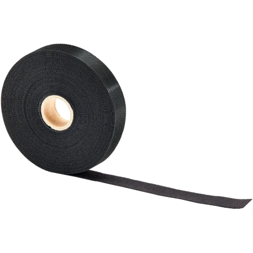 Bizline Klittenband rol 10m zwart