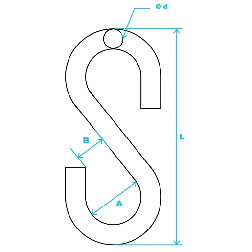 Bizline S-haak 4mm staal Elektrolytisch verzinkt BIZ 710173