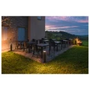 SLV M-Pol Bevestiging bolderarmatuurbuis Aluminium 124x124x534mm Ø124mm Antraciet 1006380