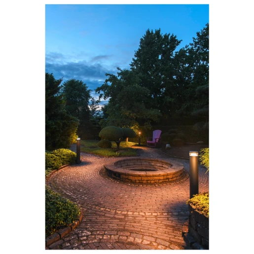 SLV M-Pol Bevestiging bolderarmatuurbuis Aluminium 124x124x834mm Ø124mm Antraciet 1006381