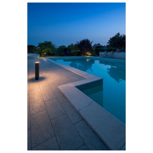 SLV M-Pol Bevestiging bolderarmatuurbuis Aluminium 124x124x534mm Ø124mm Antraciet 1006380