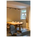 SLV Noblo railspot 3-fase symm 2700K 740lm 105x50mm faseafsnijding 21-40° - Mediumstralend zwart 1007644