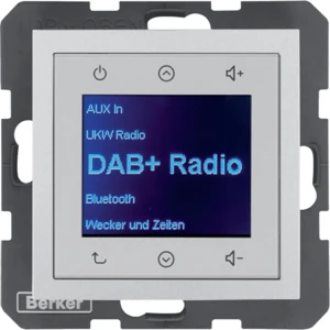 Hager Radio DAB+ BT S.1/B.3/B.7 alu mat
