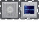 Hager Radio luidspr DAB+ BT Q.1/Q.3/Q.7 alu