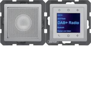 Hager Radio luidspr DAB+ BT Q.1/Q.3/Q.7 alu