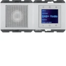 Hager Radio luidspr DAB+ BT K.5 aluminium