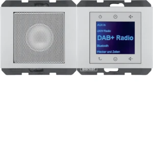 Hager Radio luidspr DAB+ BT K.5 aluminium
