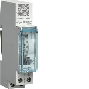 Hager programmaklok elektromechanisch AC DIN-rail 16A 230V 1 kanaal EHN010