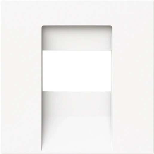 ABB Busch-Jaeger Art linear Centraalplaat voor TAE-sokkels 15-polig Sub-D Bedieningselement 1 connector Zonder label wit 2CKA001710A4163