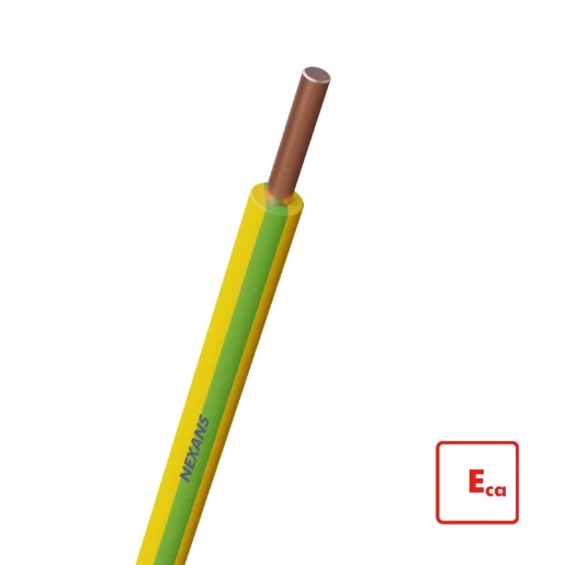 Nexans H07V-U Eca Installatiedraad 4mm² groen/geel 100M 10533292