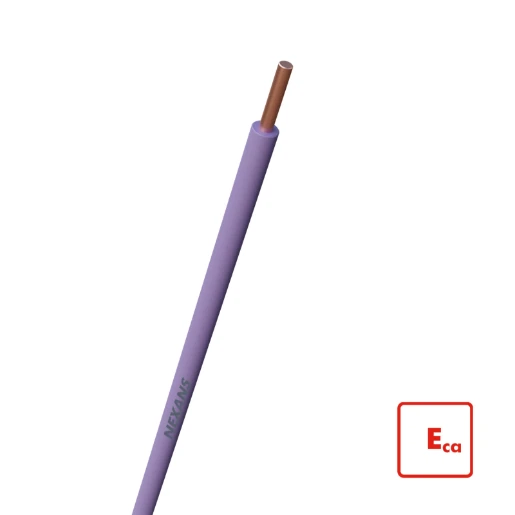 Nexans H07V-U Eca Installatiedraad 1.5mm² violet 100M 10533308