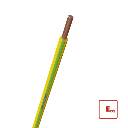 Nexans H07V-U Eca Installatiedraad 2.5mm² groen/geel 100M 10533333