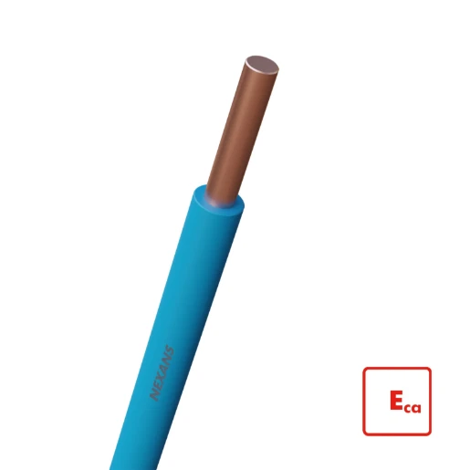 Nexans H07V-U Eca Installatiedraad 6mm² blauw 100M 10533295