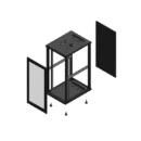 Gigamedia Vloer patchkast AV enkel PER PAR EX 19