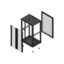 Gigamedia Vloer patchkast AV dubbel VER AR enkel PER EX 19