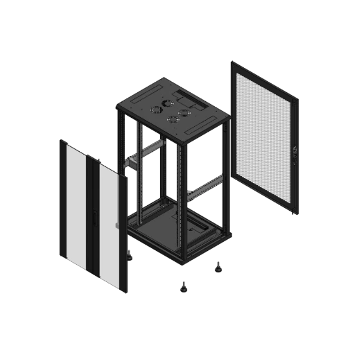 Gigamedia Vloer patchkast AV dubbel VER AR enkel PER EX 19