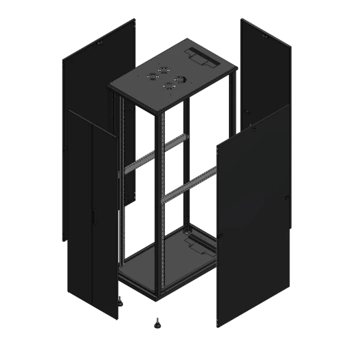 Gigamedia Vloer patchkast AV dubbel TOL PAR 19