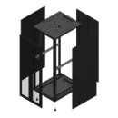 Gigamedia Vloer patchkast AV dubbel PER AR dubbel TOL 19