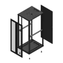 Gigamedia Vloer patchkast AV dubbel PER AR enkel TOL EX 19
