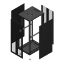 Gigamedia Vloer patchkast AV dubbel PER AR dubbel VER 19