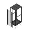 Gigamedia Vloer patchkast AV enkel VER SP EX 19