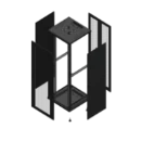 Gigamedia Vloer patchkast AV enkel PER AR dubbel PER 19