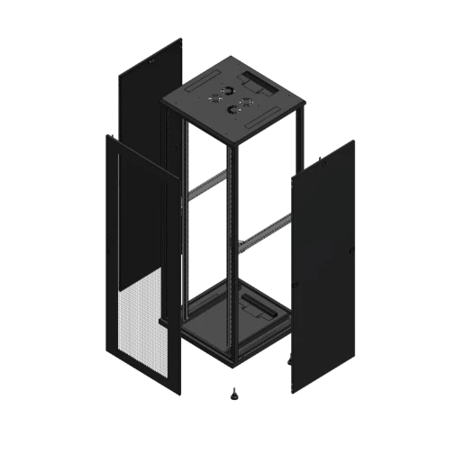 Gigamedia Vloer patchkast AV enkel PER SP 19