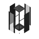 Gigamedia Vloer patchkast AV enkel VER AR enkel VER 19