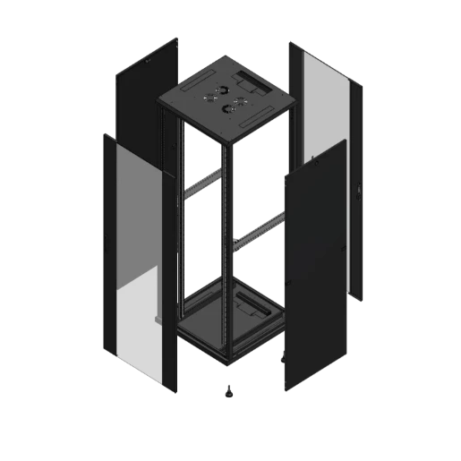 Gigamedia Vloer patchkast AV enkel VER AR enkel VER 19