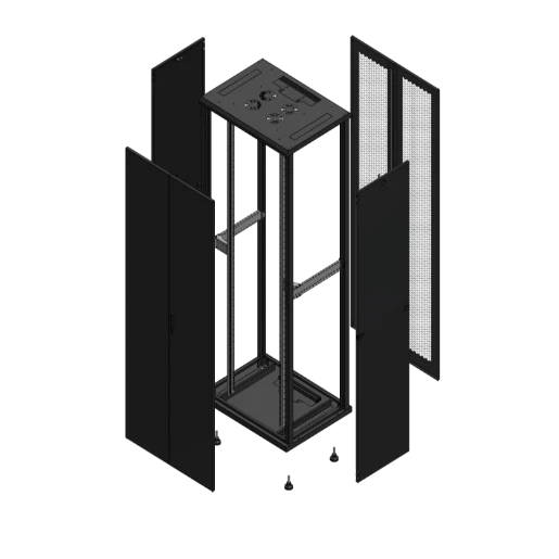 Gigamedia Vloer patchkast AV dubbel TOL AR dubbel PER 19