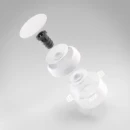 NoShow ventilatieventiel 125mm toe en afvoer instelbaar Wit